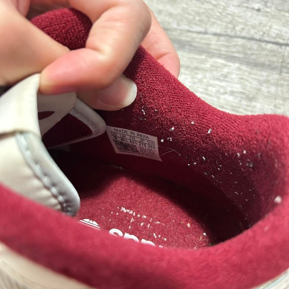 Adidas Men's Forum Exhibit Low 'Off White Burgundy' streetwear skater sneakers - Picture 7 of 7